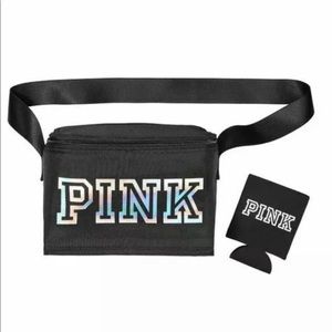Victoria's Secret Pink Black Cooler Lunch Box Bag